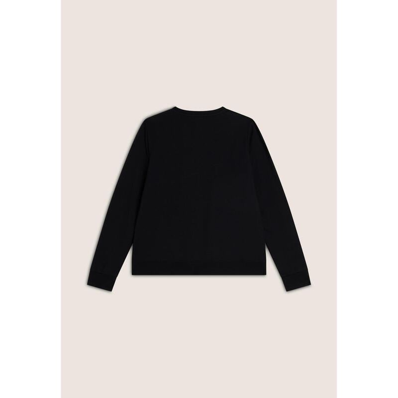 Sweat-shirt femme à col ras du cou, coupe confortable avec motif floral