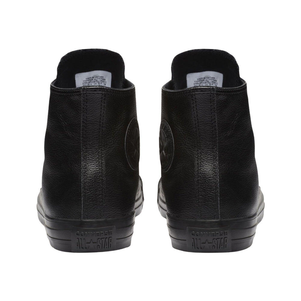 chuck taylor all star leather high top black mono