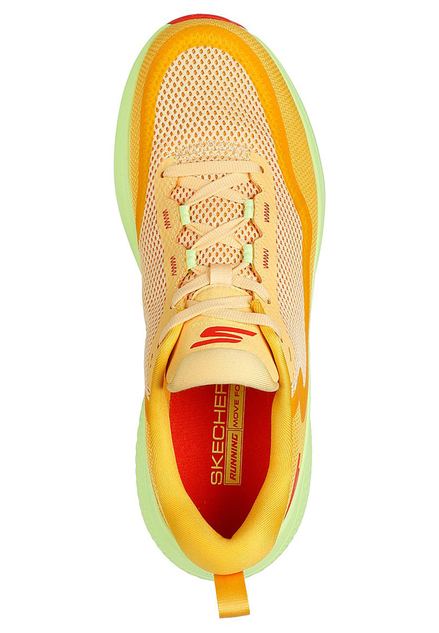 SKECHERS Heren GO RUN SUPERSONIC MAX Sportschoenen/loopschoenen Oranje 3/4