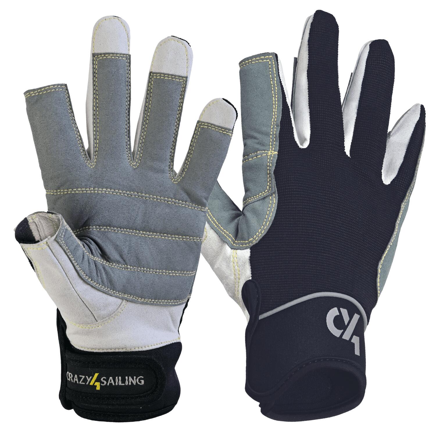 CRAZY4SAILING Unisex Segelhandschuhe Offshore Schwarz