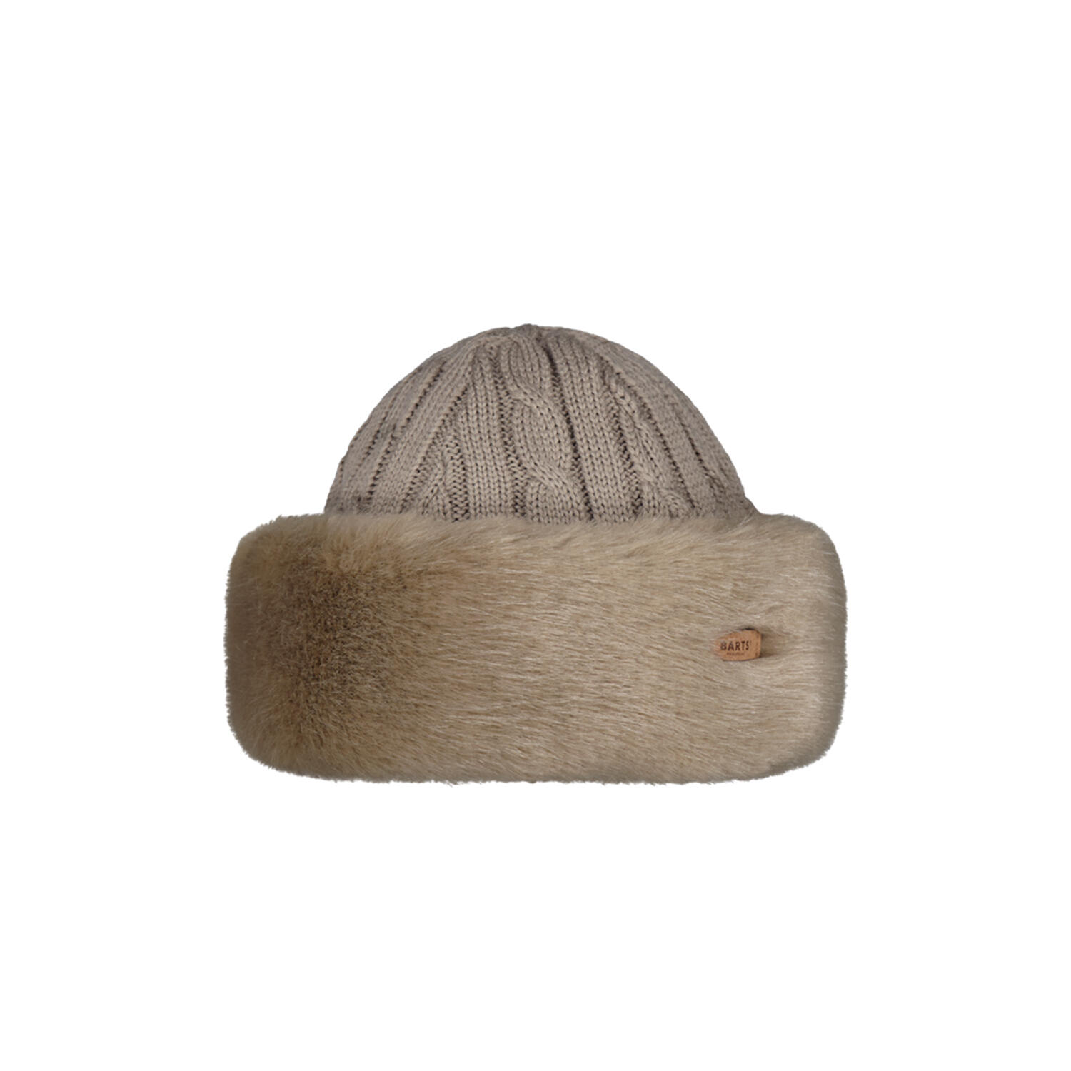 BARTS Fur Cable Muts Unisex Mutsen pale army