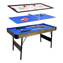 Table Multi Jeux | Billard, Air-Hockey, Ping-Pong 3-in-1