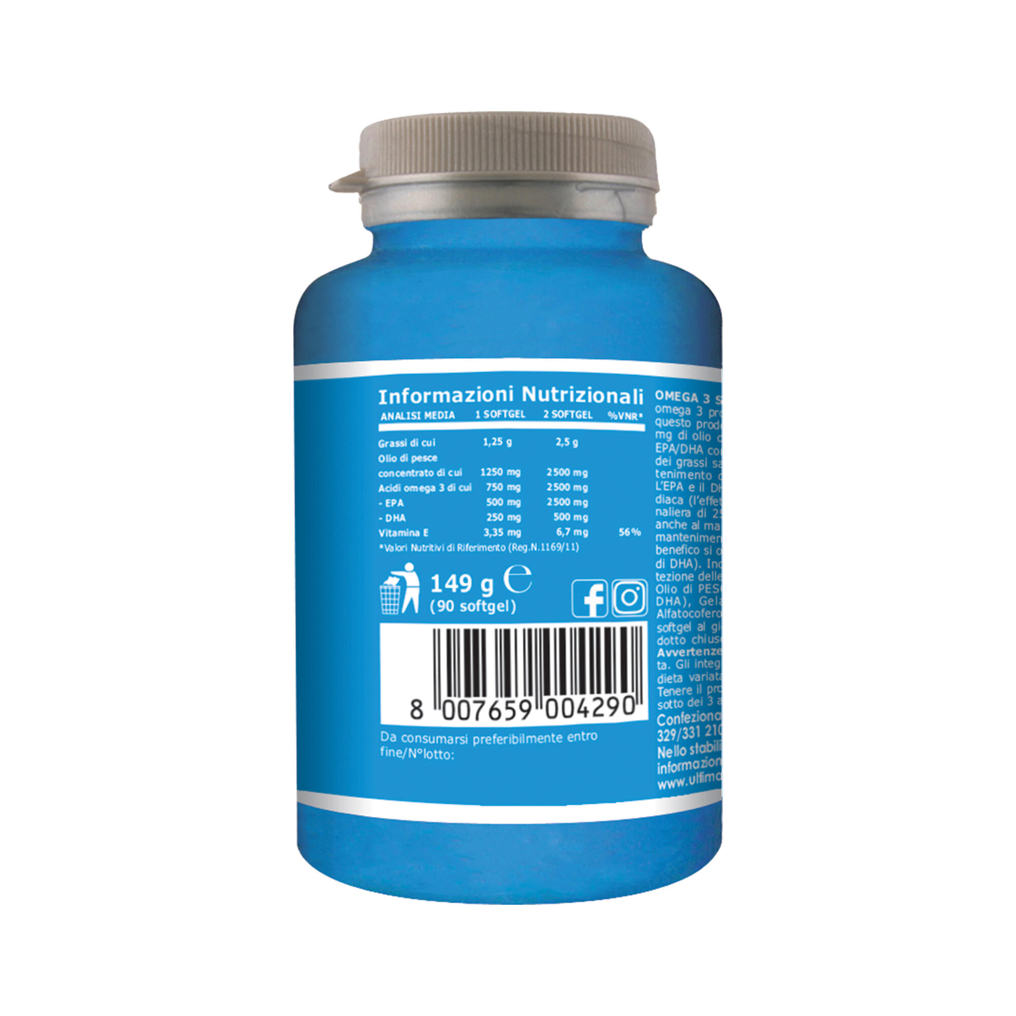 Integratore alimentare - SPECIAL OMEGA 3 - 90 softgel 3/7