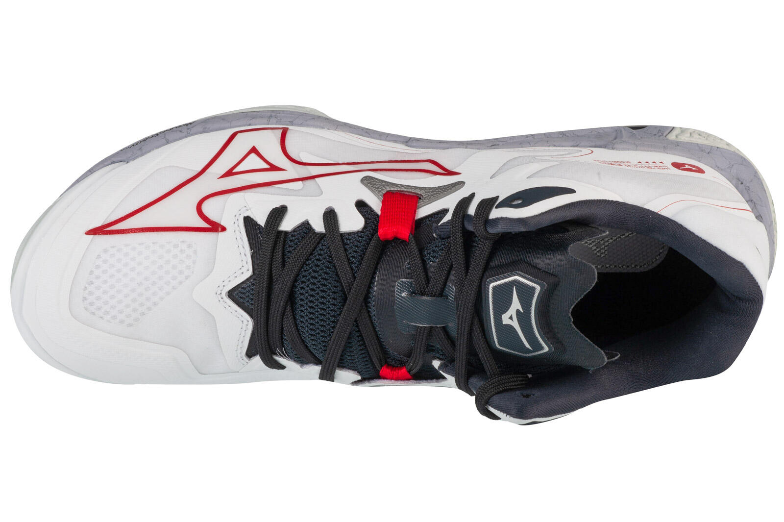 Volleyball-Schuhe Erwachsener Mizuno Wave Lightning Z8 Weiß 3/4