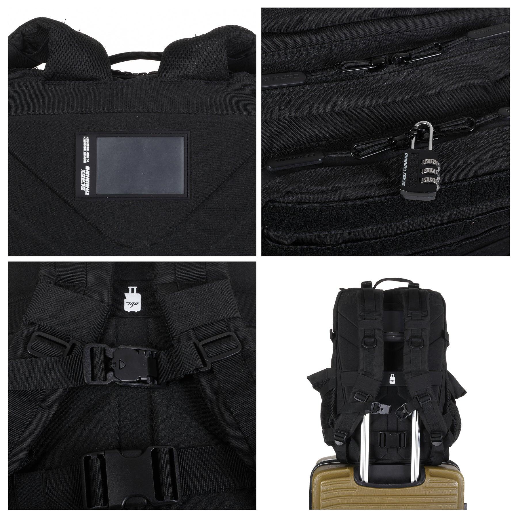 Sac à Dos Elitex V1 Noir 45L Cabine Entraînement Imperméable 2/7