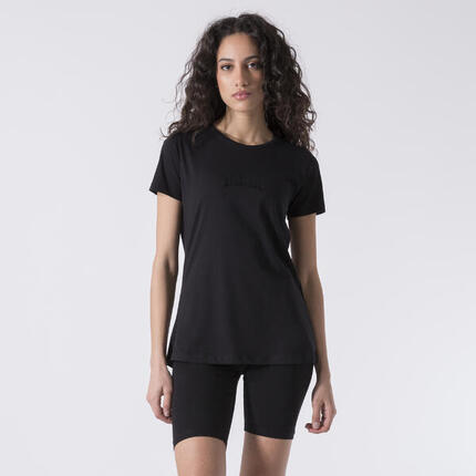 BASIC T-SHIRT AUS JERSEY SCHWARZ BAUMWOLLE