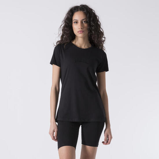 BASIC T-SHIRT AUS JERSEY SCHWARZ BAUMWOLLE