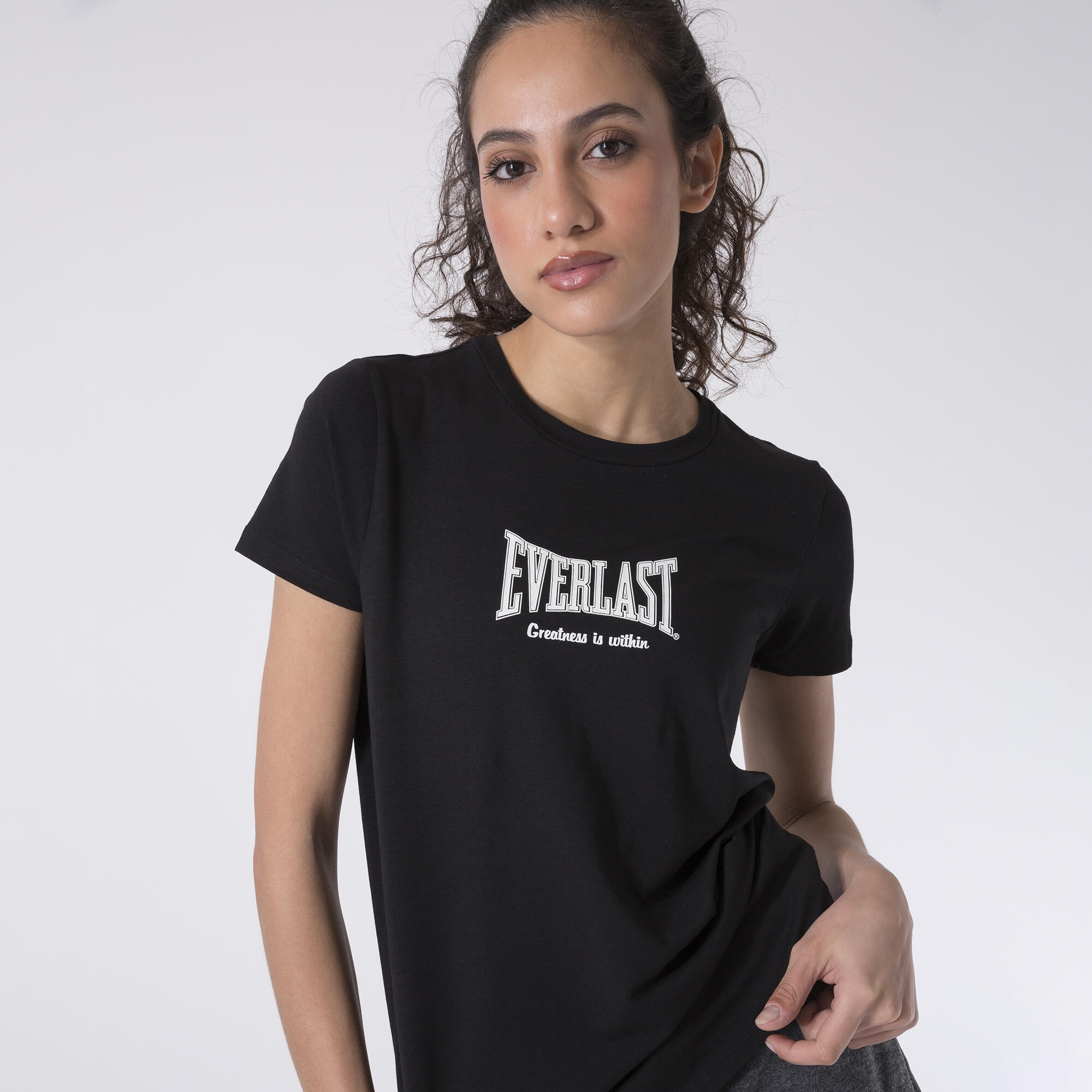 PLAYERA MINIMAL BOXING NEGRO ALGODÓN, MODAL, ELASTANO 5/6