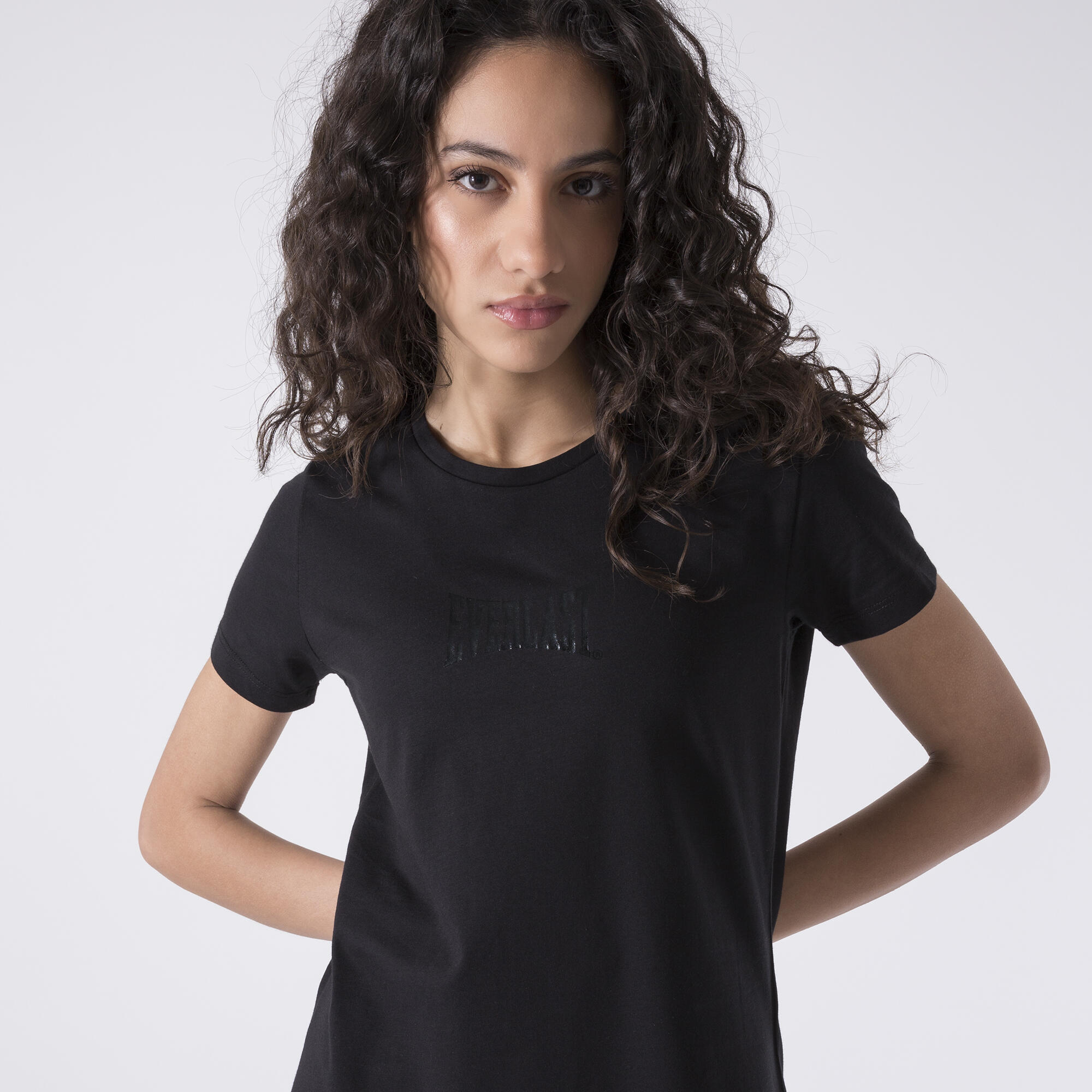 CAMISETA BÁSICA DE JERSEY NEGRO ALGODÓN 4/6