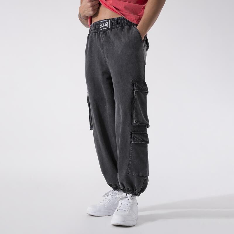 PANTALON CARGO ENTRAINEMENT ET BOXE BLACK COTON