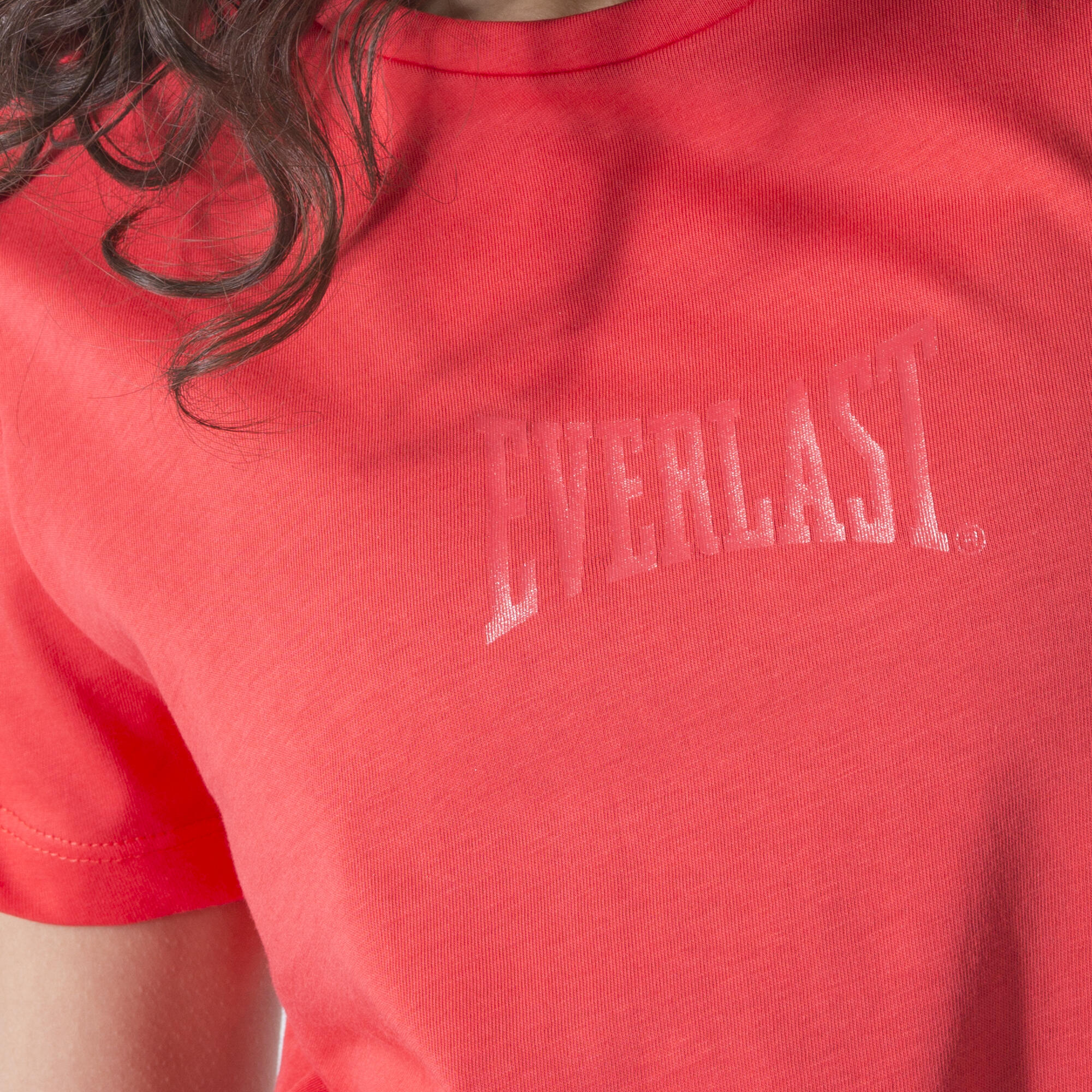 T-SHIRT BASIC IN JERSEY ROSSO CORALLO COTONE 5/6