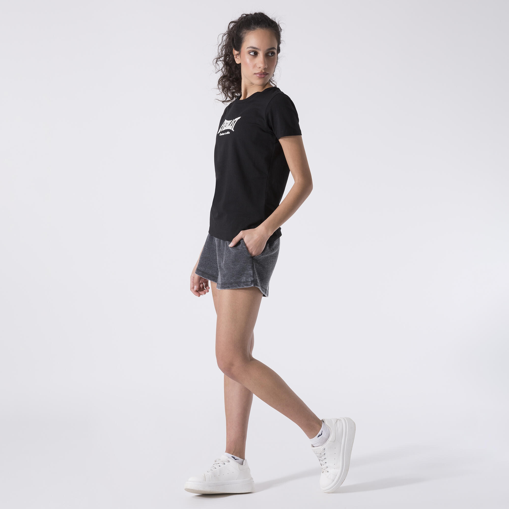 PLAYERA MINIMAL BOXING NEGRO ALGODÓN, MODAL, ELASTANO 2/6
