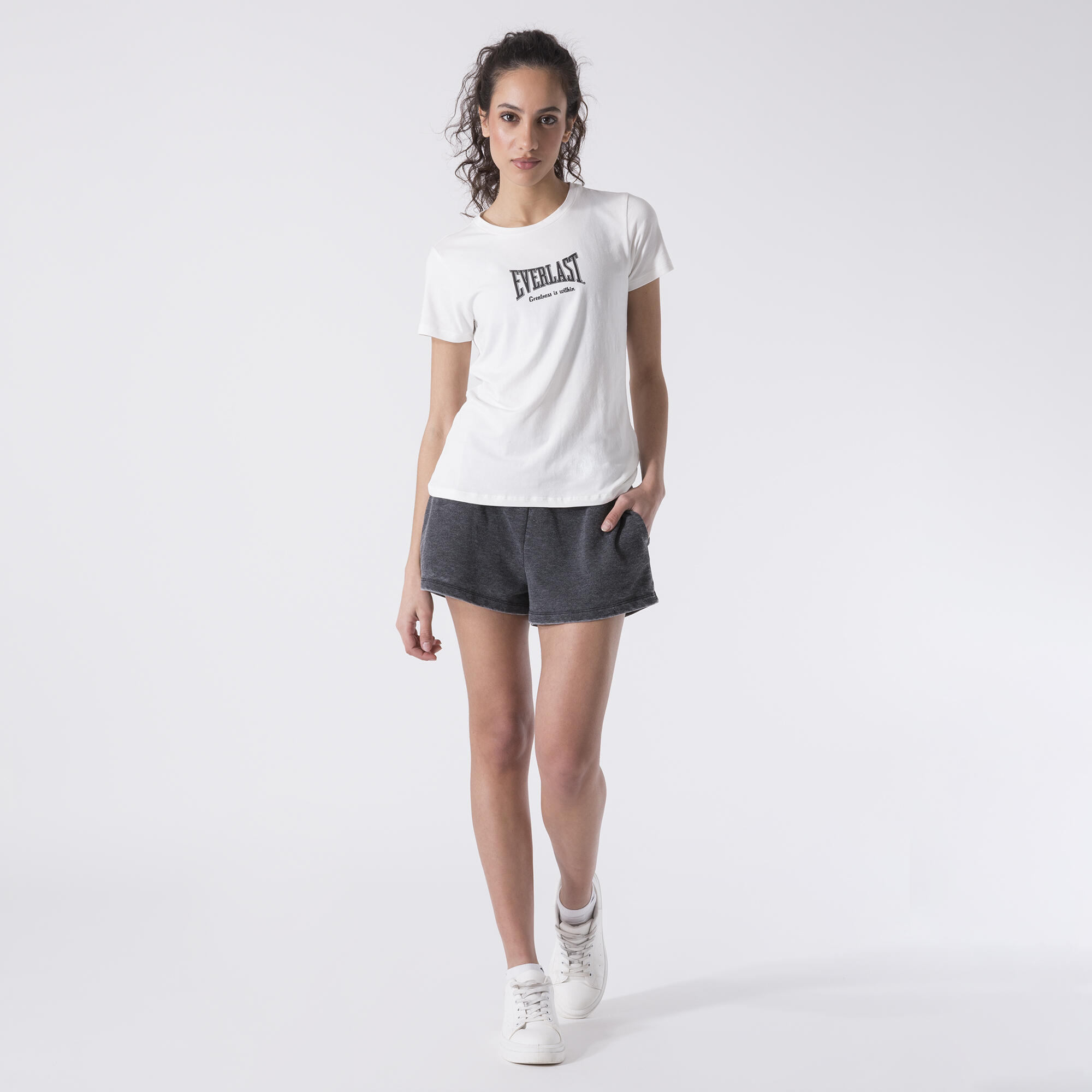 PLAYERA MINIMAL BOXING BLANCO APAGADO ALGODÓN, MODAL, ELASTANO 3/6