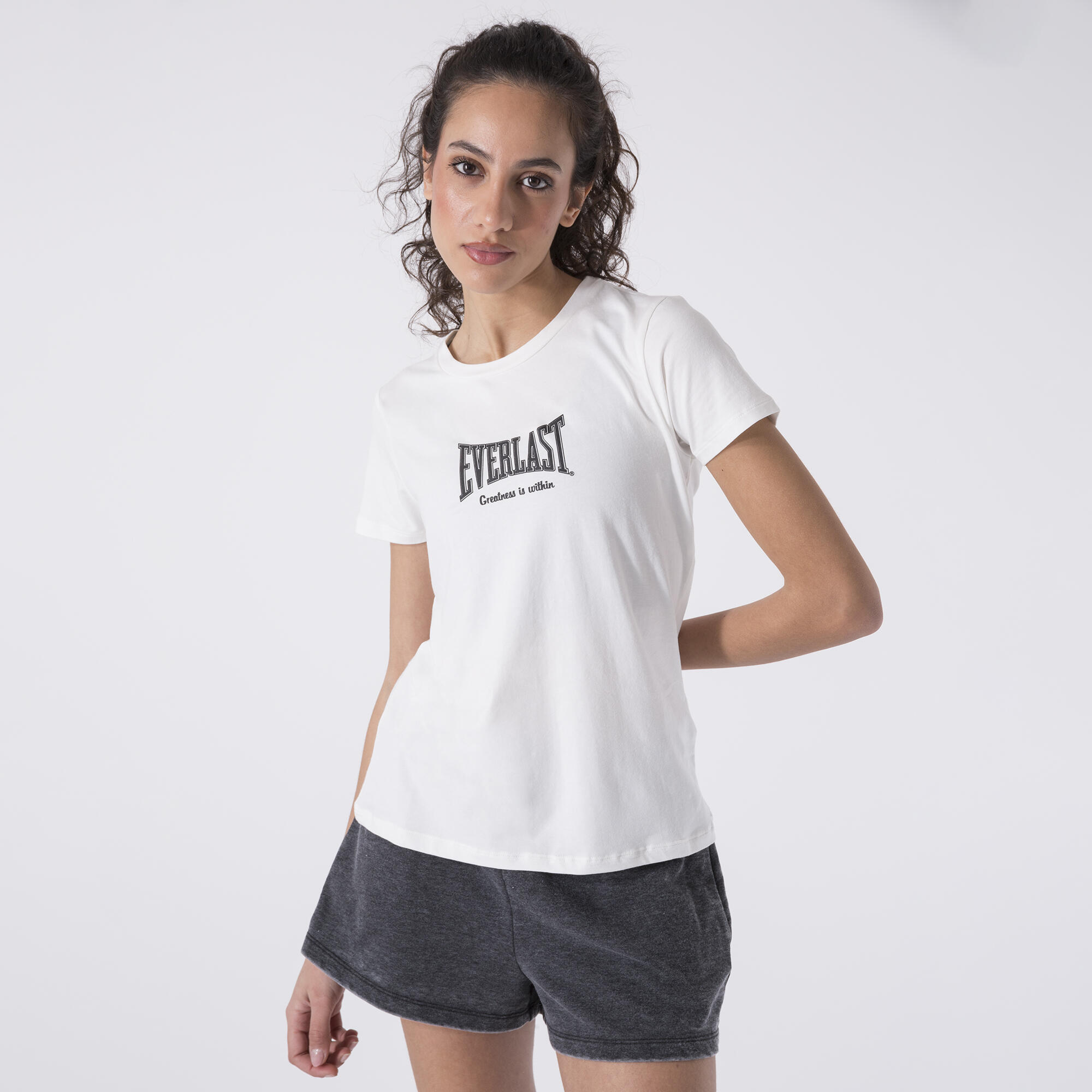 PLAYERA MINIMAL BOXING BLANCO APAGADO ALGODÓN, MODAL, ELASTANO 4/6