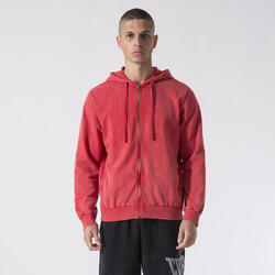 SWEAT À CAPUCHE AVEC FERMETURE ÉCLAIR COMPLÈTE ENTRAINEMENT ET BOXE FLAME RED CO