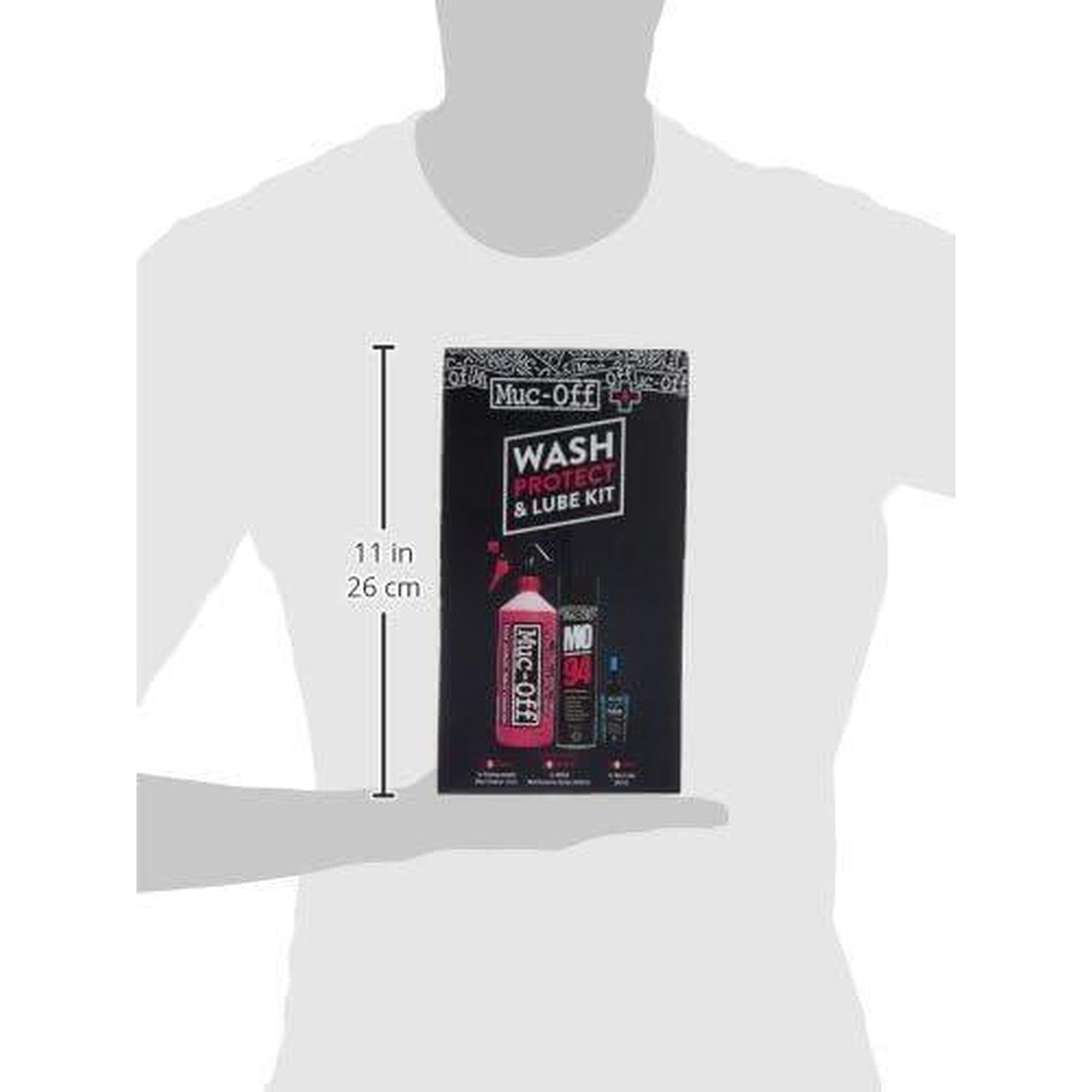 Kit mentenanță Muc-Off Wash Protect And Lube Kit