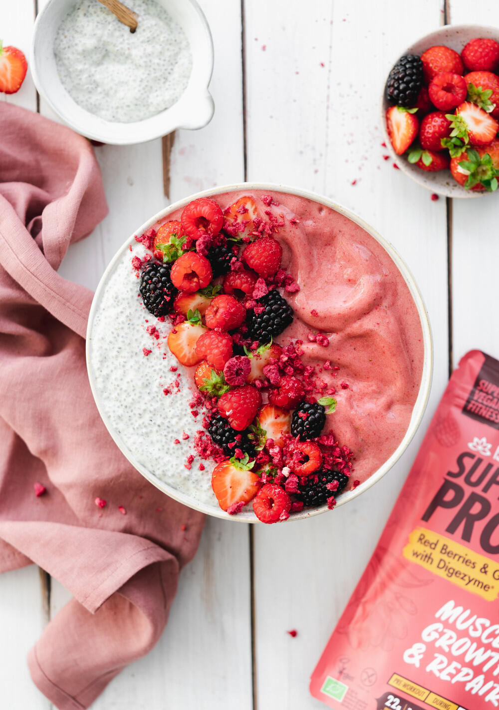 Super Vegan Protein Fruits rouges & Goji avec DIGEZYME® 3/4