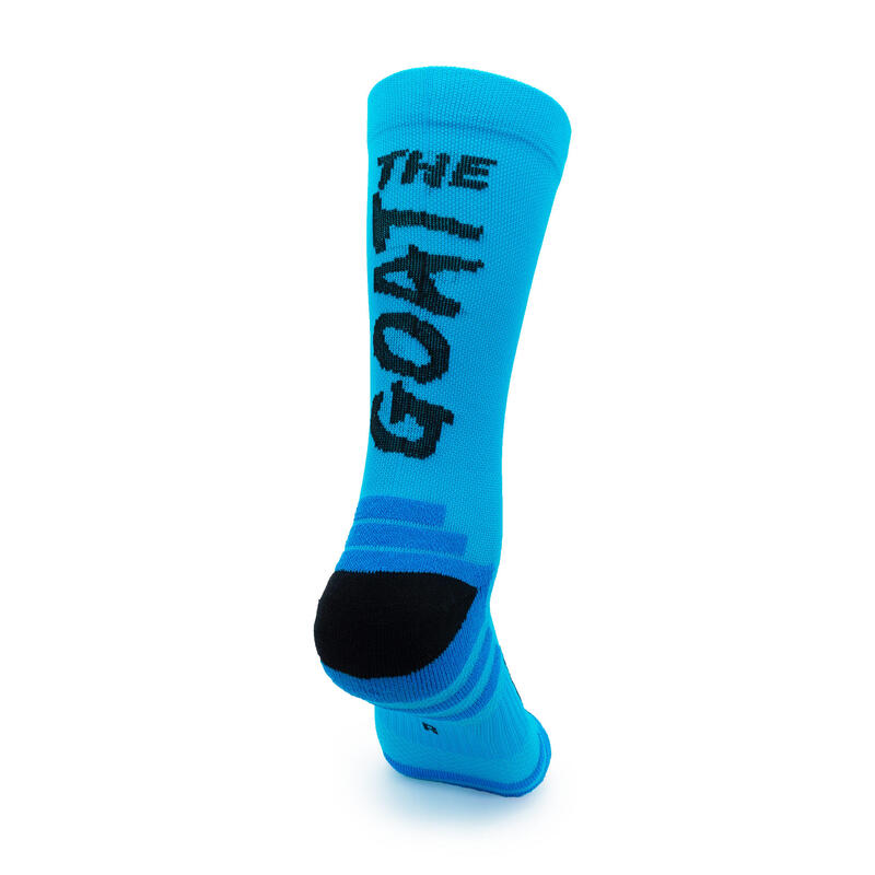 Chaussettes de Running THE GOAT Turquoise - Mixte - Tailles 36/41 et 42/46