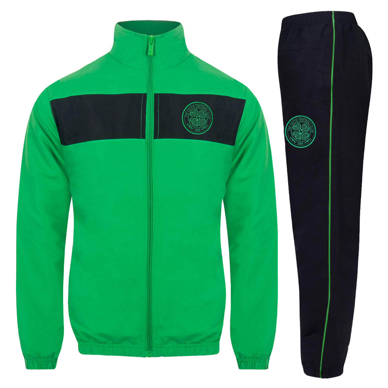 CELTIC FC Celtic FC Boys Tracksuit Jacket & Pants Set Kids OFFICIAL Football Gift
