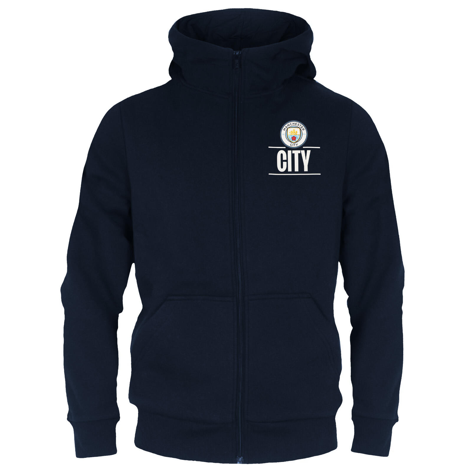 Felpa Con Cappuccio Ufficiale Manchester City – Calda, Morbida E Perfetta Per Il Tifoso – Regalo Idea Natale O Compleanno