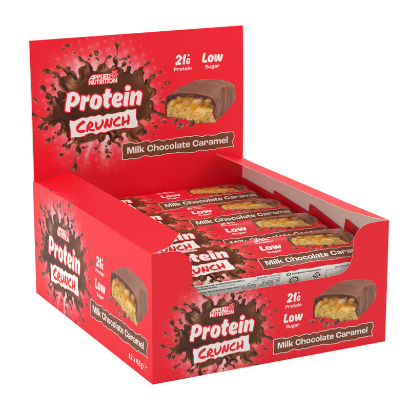 Barres protéinées - Protein Crunch Bar - Chocolat au Lait et Caramel Boite de 12