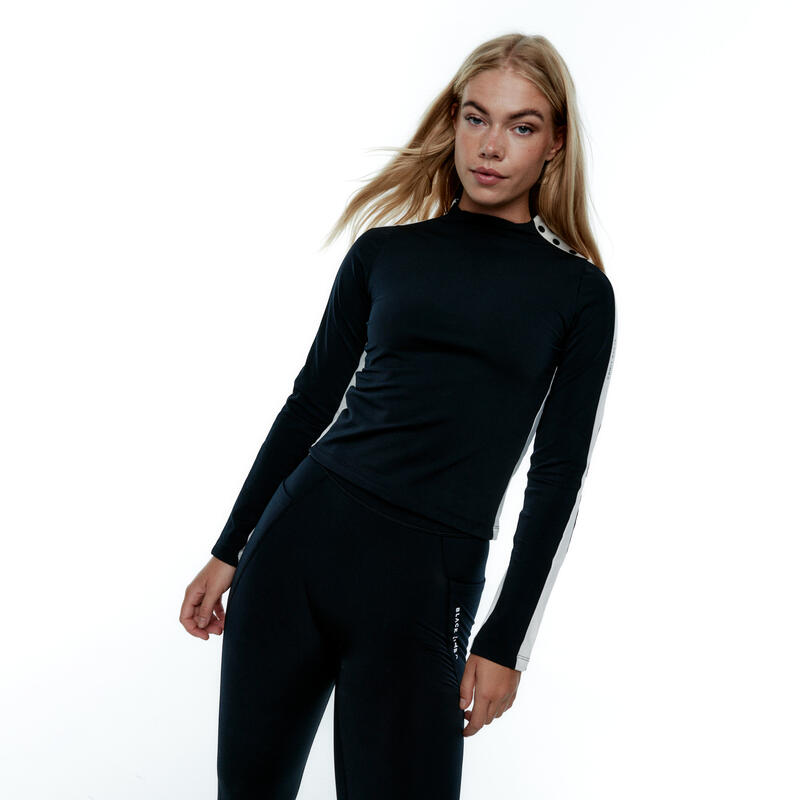 Conjunto deportivo Top+Legging Artic Trek Térmico de mujer Black Limba