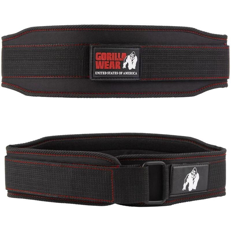 Gorilla Wear 4 Inch Women's Lifting Belt - Black/Red