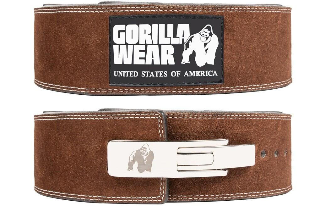 GORILLA WEAR Cintura a leva in pelle da 4 pollici- Marrone