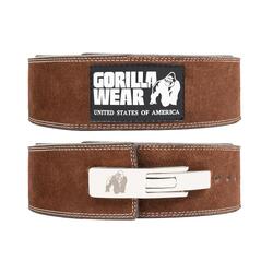 Ceinture de levage en cuir de 4 pouces- Brun