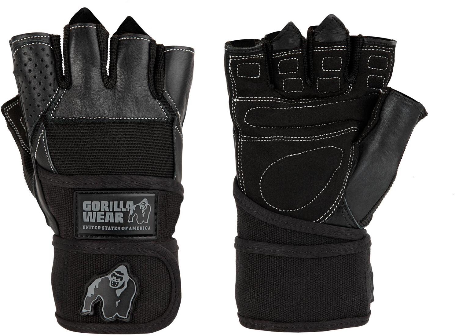 Dallas Wrist Wrap Gloves - Zwart 1/6