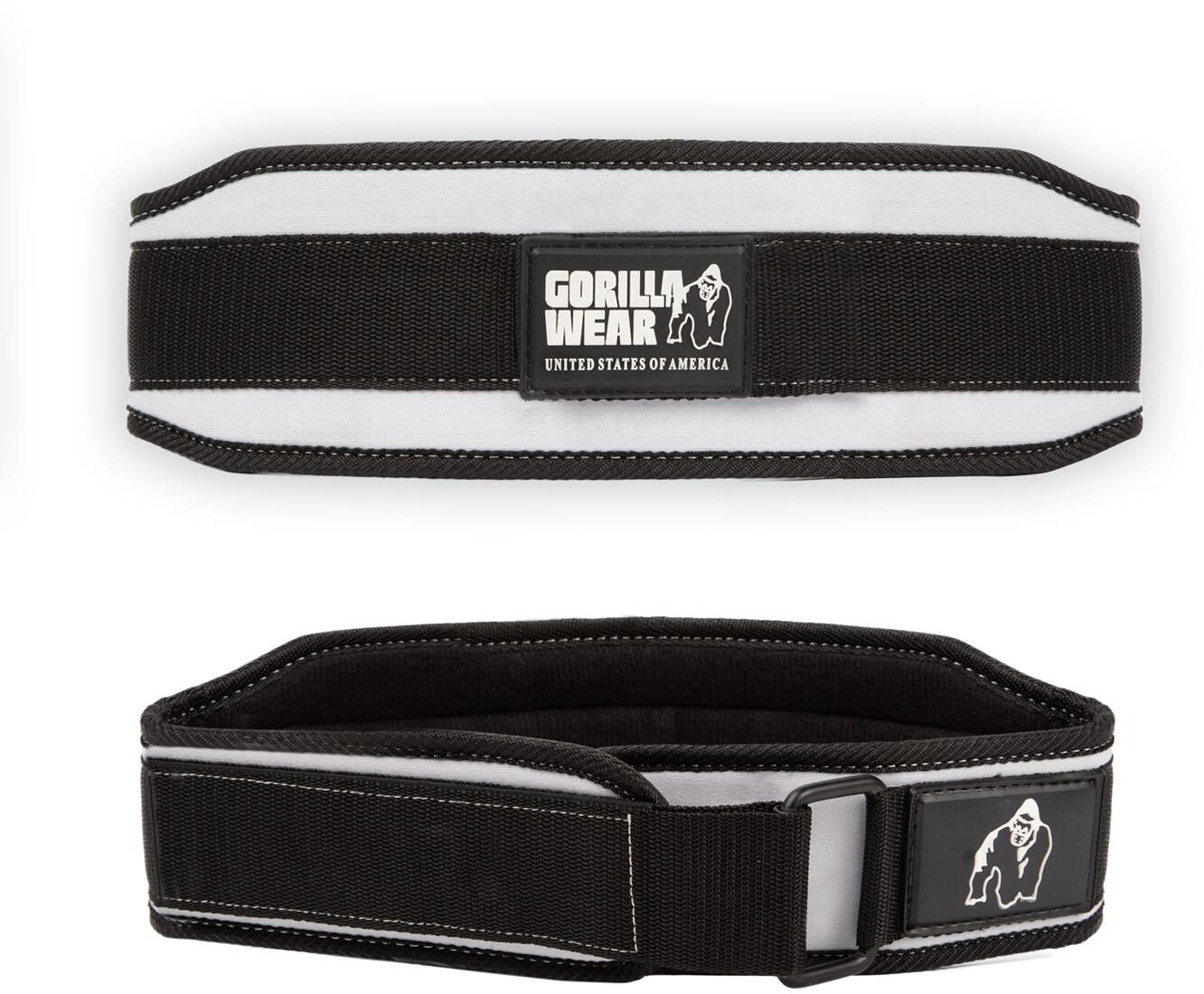 GORILLA WEAR 4 Inch Women's Lifting Belt - Zwart/Wit