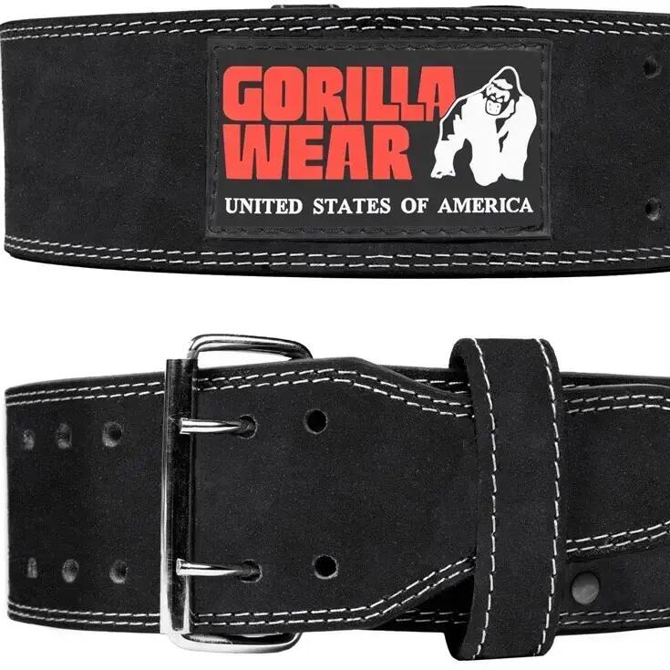 4-inch leather lifting belt Gorilla Wear