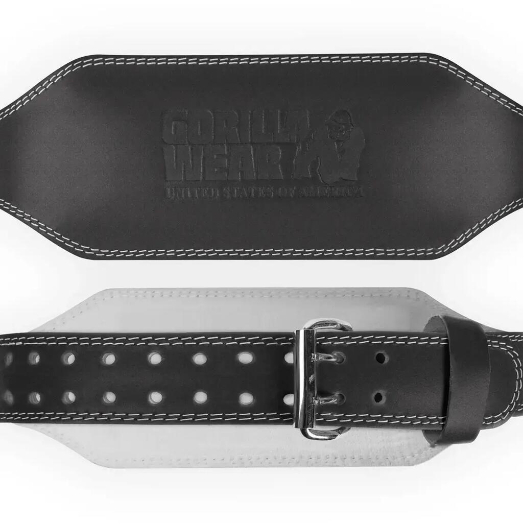 Padded leather lifting belt Gorilla Wear 6"