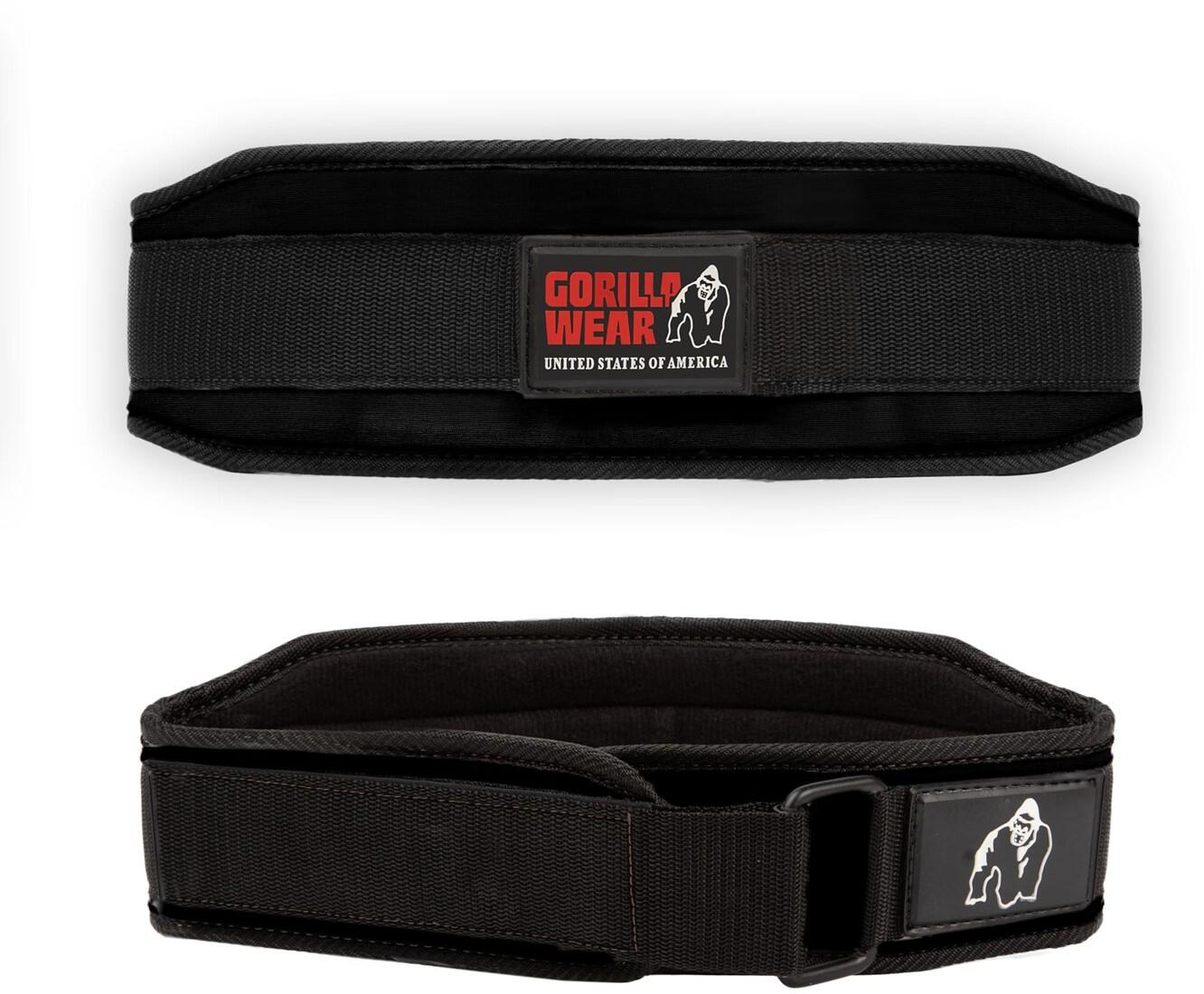 GORILLA WEAR 4 Inch WoUomo Cintura di sollevamento - Nero