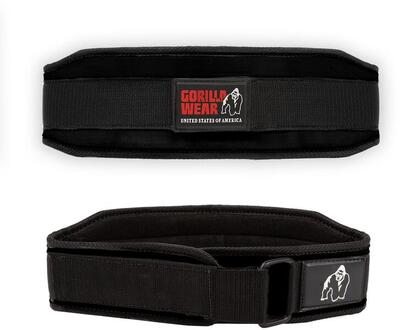 4 inch women's lifting belt - zwart