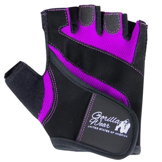 Women's Fitness Gloves - Zwart/Paars