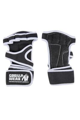 Yuma weight lifting workout gloves - zwart/wit