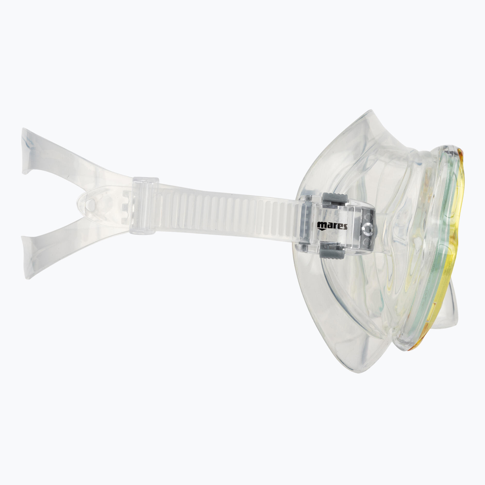 Máscara Snorkel Doble Cristal Wahoo Silicona Low Profile Hebillas Rápidas 3/5