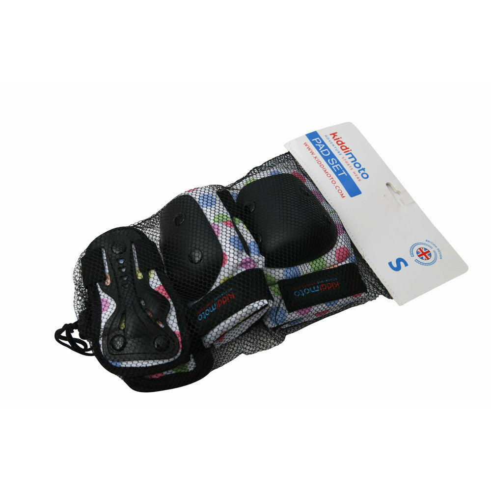 KIDDIMOTO Pastel Dotty Pad Set - Elbow, Knee and Wrist pads