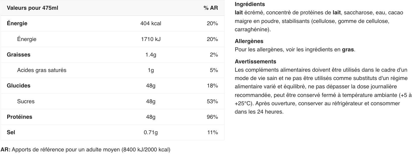 Bevande proteiche - Protein XL Shake - Cioccolato Confezione da 12 2/4