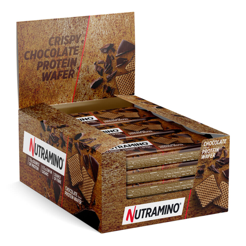 Nutramino - Gaufrettes Protéinées - Protein Wafers - Chocolat Boite De 12 - Gaufrette Protéiné - Taille Unique - Decathlon