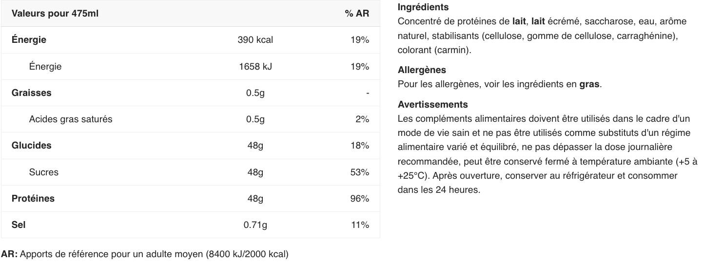 Bevande proteiche - Protein XL Shake - Fragola Confezione da 12 2/4