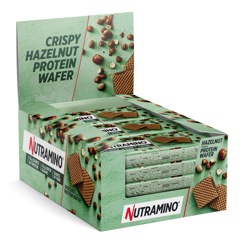 NUTRAMINO Wafels - Nutramino Eiwitwafels (12x39g) - Chocolade Hazelnoot