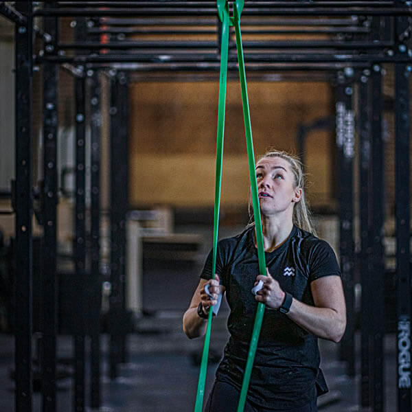 Elastyczna taśma - Power band - 1 metr - 15 - 37 kg - zielony