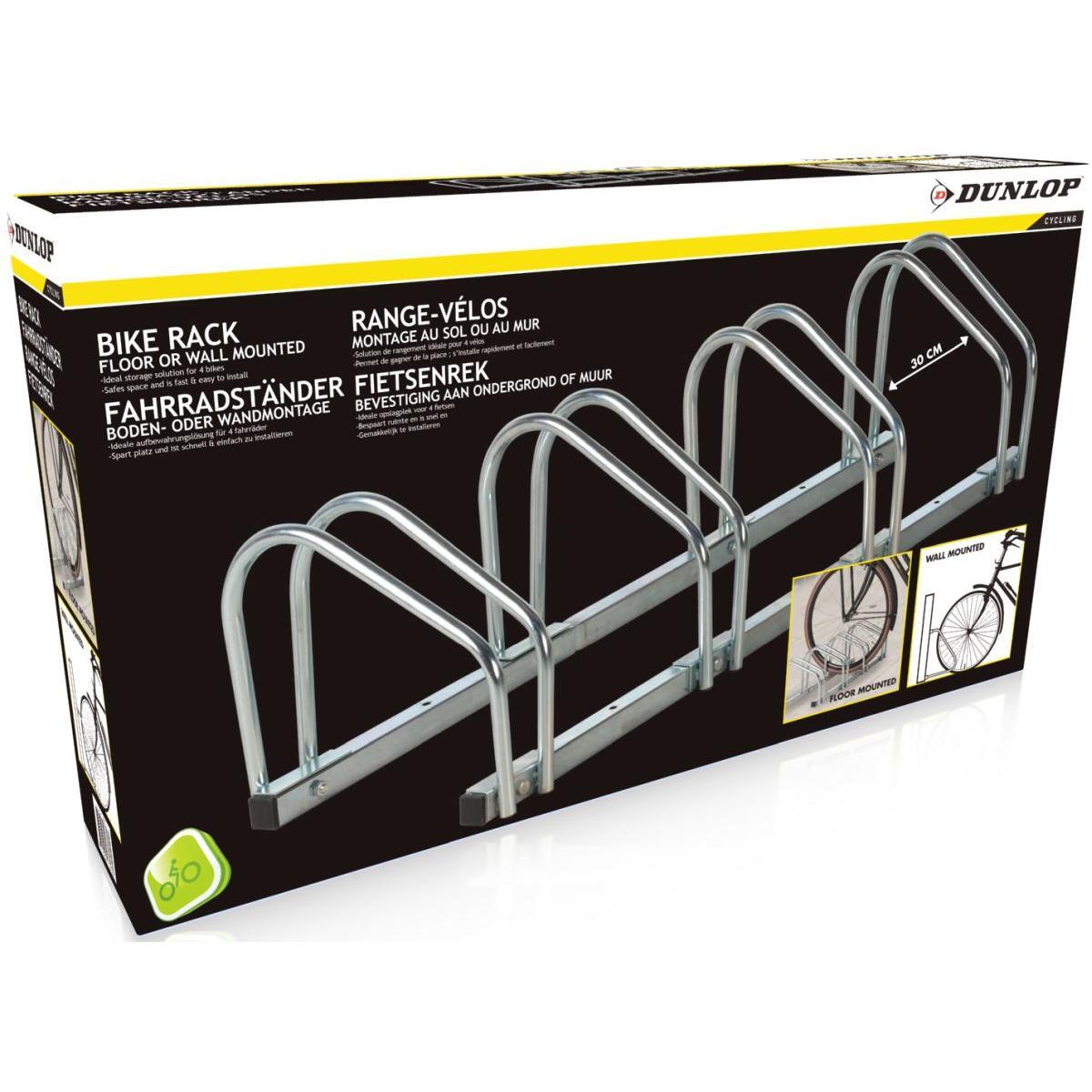 Dunlop Fahrradständer für 4 Fahrräder (silber) 4/7