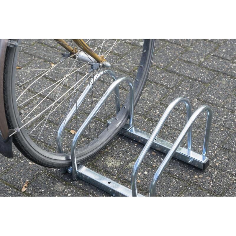Suport bicicletă pentru biciclete hibride din oțel, Argintiu