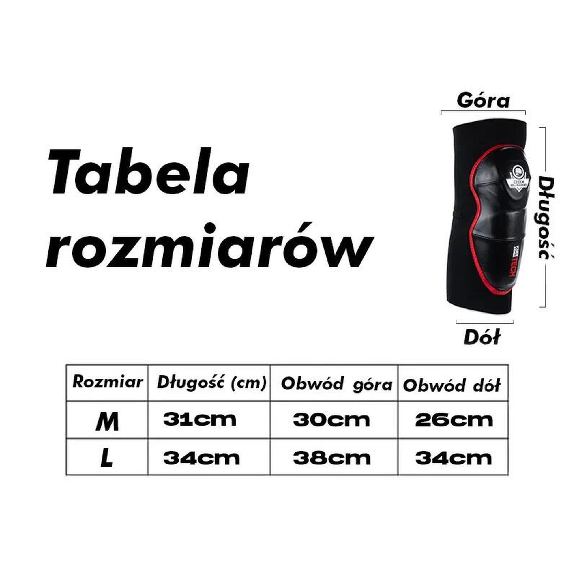 Ochraniacze na kolana DBX Bushido Warrior skórzane