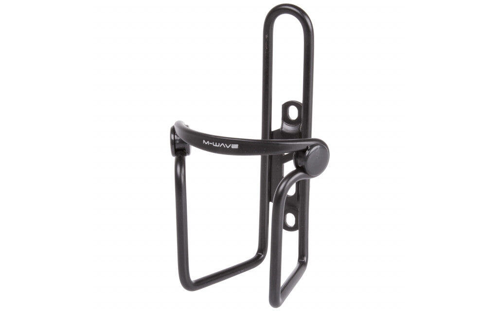 M-WAVE M-Wave Support de Bouteille en Aluminium avec Pinces en PVC Noires