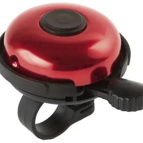 M-Wave Bella Trill Bicycle Bell, 53 mm Aluminium, Left Mount, Red.
