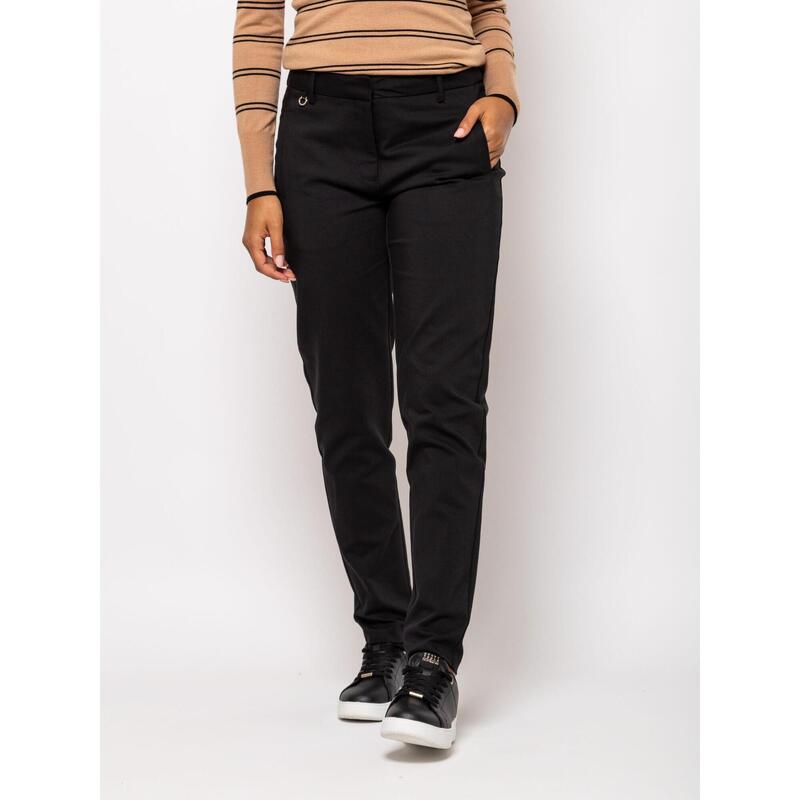 Pantaloni lungi din in pentru femei FIONAW24